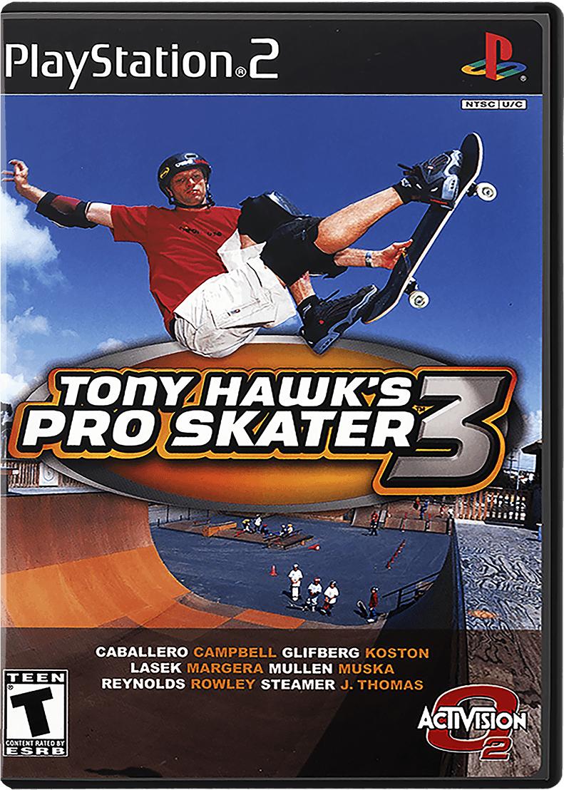 Tony Hawk 3 box art for Playstation 2